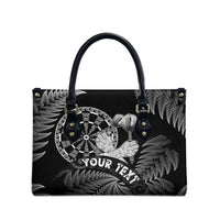 Personalised New Zealand Aotearoa Darts Masters Leather Bag Silver Fern and Maori Spirit LT03 - Polynesian Pride