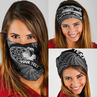 Personalised New Zealand Aotearoa Darts Masters Neck Gaiter Silver Fern and Maori Spirit LT03 - Polynesian Pride