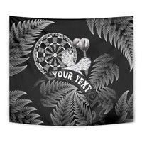 Personalised New Zealand Aotearoa Darts Masters Tapestry Silver Fern and Maori Spirit LT03 - Polynesian Pride