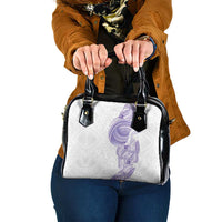 Traditional Polynesian Art Tattoos Shoulder Handbag Purple Color - Polynesian Pride