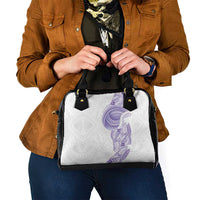 Traditional Polynesian Art Tattoos Shoulder Handbag Purple Color - Polynesian Pride