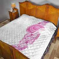 Traditional Polynesian Art Tattoos Quilt Pink Color - Polynesian Pride