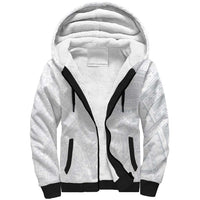 Lotu Tamaiti Sherpa Hoodie Traditional Samoan Art Tattoos LT03 Unisex White - Polynesian Pride