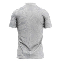 Lotu Tamaiti Zipper Polo Shirt Traditional Samoan Art Tattoos LT03 - Polynesian Pride