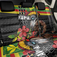 Kanaka Maoli Ikaika Warrior Back Car Seat Cover Hibiscus Kakau Art and Tapa Tribal Pattern LT03 - Polynesian Pride