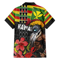 Kanaka Maoli Ikaika Warrior Hawaiian Shirt Hibiscus Kakau Art and Tapa Tribal Pattern LT03 - Polynesian Pride