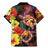Hawaiian Sea Animals Love Couple Family Matching Mermaid Dress and Hawaiian Shirt Aloha Sunset Symphony LT03 - Polynesian Pride
