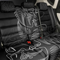 New Zealand Valentine's Day Back Car Seat Cover Silver Fern and Line Art Love Couple LT03 - Polynesian Pride