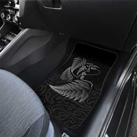 New Zealand Valentine's Day Car Mats Silver Fern and Line Art Love Couple LT03 - Polynesian Pride