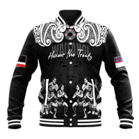 Aotearoa Waitangi Day - Toitu Te Tiriti Baseball Jacket New Zealand Honour the Treaty LT03 Unisex Black - Polynesian Pride