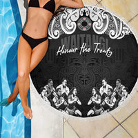 Aotearoa Waitangi Day - Toitu Te Tiriti Beach Blanket New Zealand Honour the Treaty LT03 - Polynesian Pride