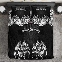 Aotearoa Waitangi Day - Toitu Te Tiriti Bedding Set New Zealand Honour the Treaty LT03 Black - Polynesian Pride