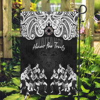 Aotearoa Waitangi Day - Toitu Te Tiriti Garden Flag New Zealand Honour the Treaty LT03 Garden Flag Black - Polynesian Pride