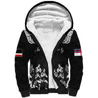 Aotearoa Waitangi Day - Toitu Te Tiriti Sherpa Hoodie New Zealand Honour the Treaty LT03 Unisex Black - Polynesian Pride