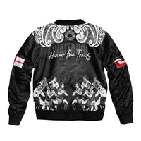 Aotearoa Waitangi Day - Toitu Te Tiriti Sleeve Zip Bomber Jacket New Zealand Honour the Treaty LT03 - Polynesian Pride
