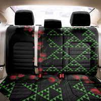 Hawaiian Green Kakau Art Tattoo-Ohia Lehua and Taro Leaves Back Car Seat Cover LT03 - Polynesian Pride