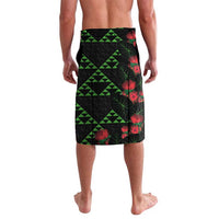 Hawaiian Green Kakau Art Tattoo-Ohia Lehua and Taro Leaves Lavalava LT03 - Polynesian Pride