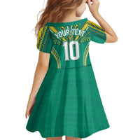 Custom Cook Islands Rugby Family Matching Tank Maxi Dress and Hawaiian Shirt Tatau Art Sport Style Green Color LT03 - Polynesian Pride