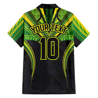 Custom Cook Islands Rugby Family Matching Mermaid Dress and Hawaiian Shirt Tatau Art Sport Style Black Color LT03 - Polynesian Pride