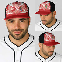 Tonga Rugby Baseball Net Cap Ngatu Motifs and Pacific Patterns