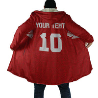 Custom Tonga Rugby Cloak Ngatu Motifs and Pacific Patterns