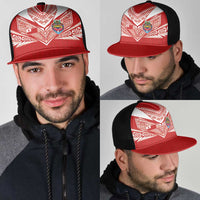 Tonga Rugby Mesh Trucker Cap Ngatu Motifs and Pacific Patterns
