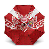 Tonga Rugby Umbrella Ngatu Motifs and Pacific Patterns