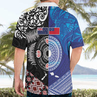 Samoa and Aotearoa Together Hawaiian Shirt Tatau Art Tattoos-Taniko and Maori with Fern LT03 - Polynesian Pride