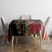 Hawaii and United States Memorial Day Tablecloth Honor and Remember The Fallen