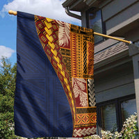 Samoa Siapo Motif Half Style Garden Flag Colorful Version