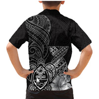 Guam Latte Stone Chamorro Culture Family Matching Mermaid Dress and Hawaiian Shirt Tapa Pattern LT03 - Polynesian Pride