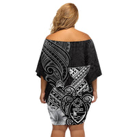 Guam Latte Stone Chamorro Culture Family Matching Off Shoulder Short Dress and Hawaiian Shirt Tapa Pattern LT03 - Polynesian Pride
