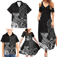 Guam Latte Stone Chamorro Culture Family Matching Summer Maxi Dress and Hawaiian Shirt Tapa Pattern LT03 - Polynesian Pride