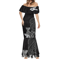 Guam Latte Stone Chamorro Culture Mermaid Dress Tapa Pattern