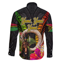 Vanuatu Independence Day Family Matching Long Sleeve Bodycon Dress and Hawaiian Shirt Boars Tusk and Melanesian Warrior Indipendens Dei LT03 - Polynesian Pride