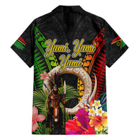 Vanuatu Independence Day Family Matching Off Shoulder Maxi Dress and Hawaiian Shirt Boars Tusk and Melanesian Warrior Indipendens Dei LT03 - Polynesian Pride