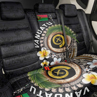 Vanuatu Independence Day Back Car Seat Cover Melanesian Tribal Pig Tusk with Tropical Plants LT03 - Polynesian Pride