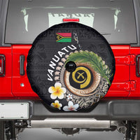 Vanuatu Independence Day Spare Tire Cover Melanesian Tribal Pig Tusk with Tropical Plants LT03 - Polynesian Pride