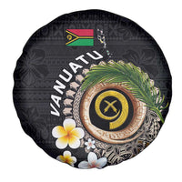 Vanuatu Independence Day Spare Tire Cover Melanesian Tribal Pig Tusk with Tropical Plants LT03 - Polynesian Pride