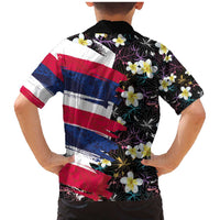 Hawaiian Flag Day Family Matching Mermaid Dress and Hawaiian Shirt Tropical Flowers and Leaves LT03 - Polynesian Pride