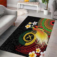 Vanuatu and Papua New Guinea Together Area Rug Bird-of-paradise and Pig Tusk Melanesian Pattern LT03 - Polynesian Pride