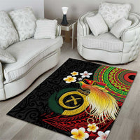 Vanuatu and Papua New Guinea Together Area Rug Bird-of-paradise and Pig Tusk Melanesian Pattern LT03 - Polynesian Pride