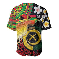 Vanuatu and Papua New Guinea Together Baseball Jersey Bird-of-paradise and Pig Tusk Melanesian Pattern LT03 - Polynesian Pride