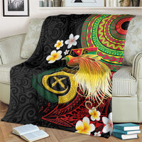 Vanuatu and Papua New Guinea Together Blanket Bird-of-paradise and Pig Tusk Melanesian Pattern LT03 - Polynesian Pride