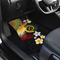 Vanuatu and Papua New Guinea Together Car Mats Bird-of-paradise and Pig Tusk Melanesian Pattern LT03 - Polynesian Pride