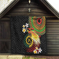 Vanuatu and Papua New Guinea Together Quilt Bird-of-paradise and Pig Tusk Melanesian Pattern LT03 - Polynesian Pride