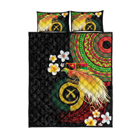 Vanuatu and Papua New Guinea Together Quilt Bed Set Bird-of-paradise and Pig Tusk Melanesian Pattern LT03 - Polynesian Pride