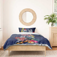 Australia and New Zealand Bedding Set Merry Christmas-Tuatara and Koala with Plants Xmas Style LT03 - Polynesian Pride
