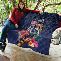 Australia and New Zealand Quilt Merry Christmas-Tuatara and Koala with Plants Xmas Style LT03 - Polynesian Pride