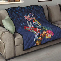 Australia and New Zealand Quilt Merry Christmas-Tuatara and Koala with Plants Xmas Style LT03 - Polynesian Pride